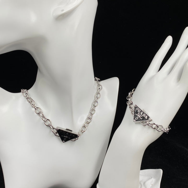 Fashion Circle Patchwork Necklace