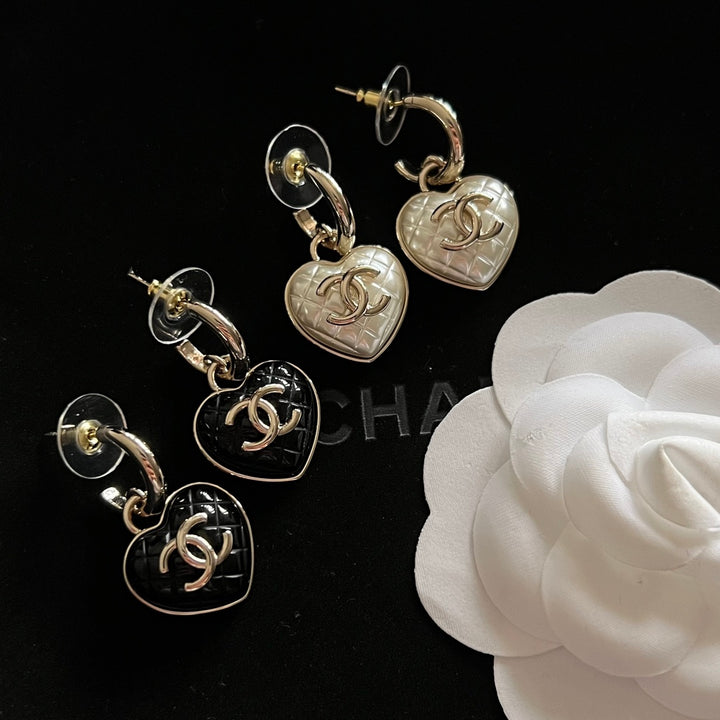 Resin Heart Earrings