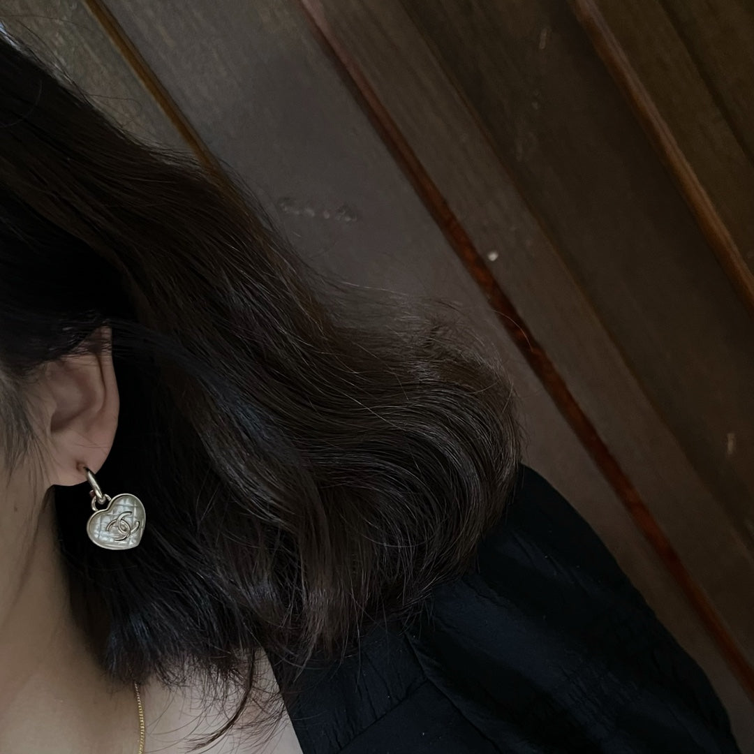 Resin Heart Earrings