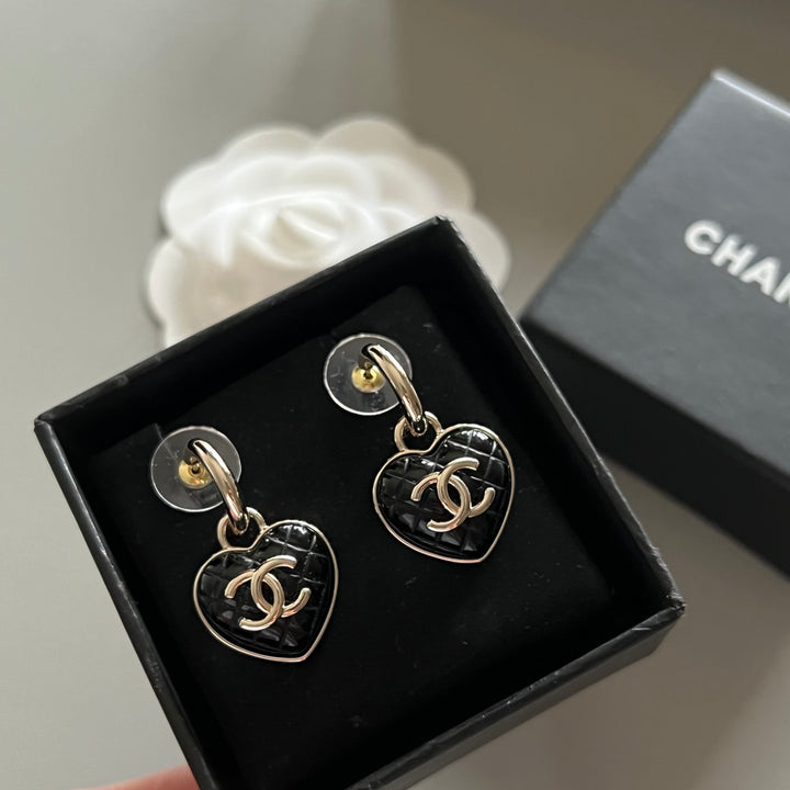 Resin Heart Earrings