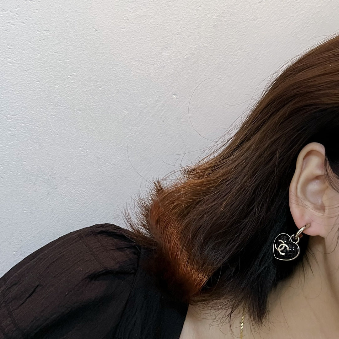 Resin Heart Earrings