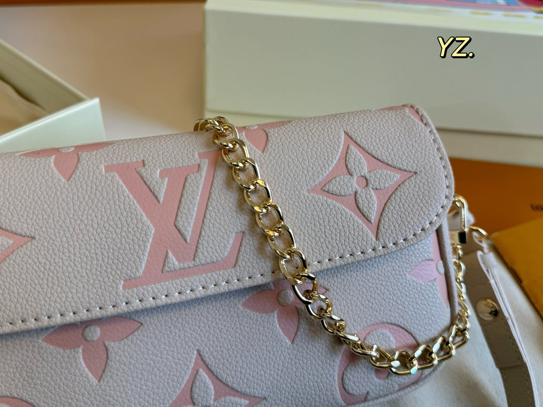 4 Colors Embossed Flap Underarm Bag