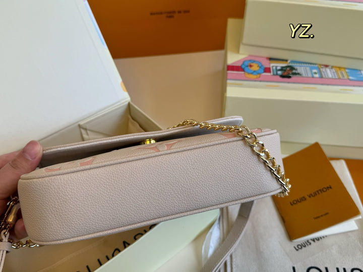 4 Colors Embossed Flap Underarm Bag