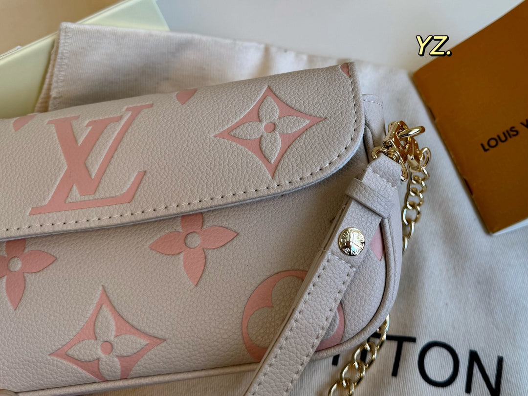 4 Colors Embossed Flap Underarm Bag