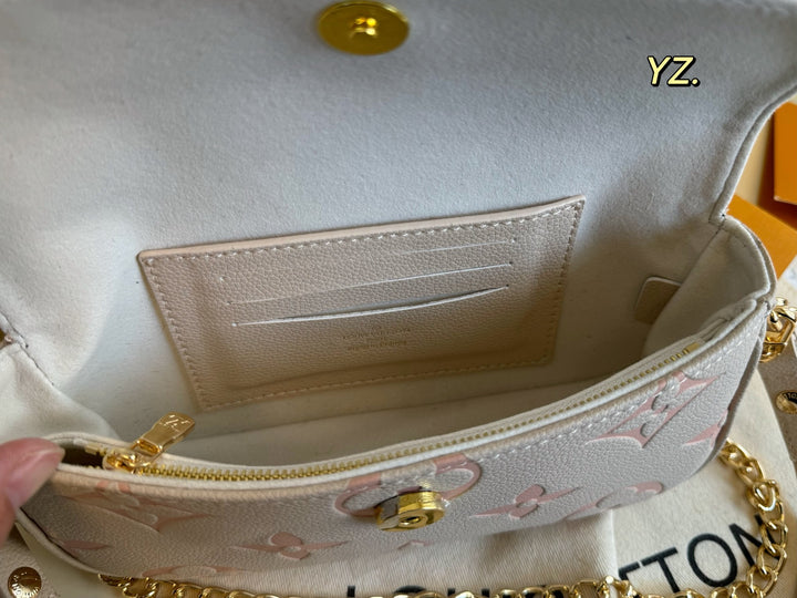 4 Colors Embossed Flap Underarm Bag