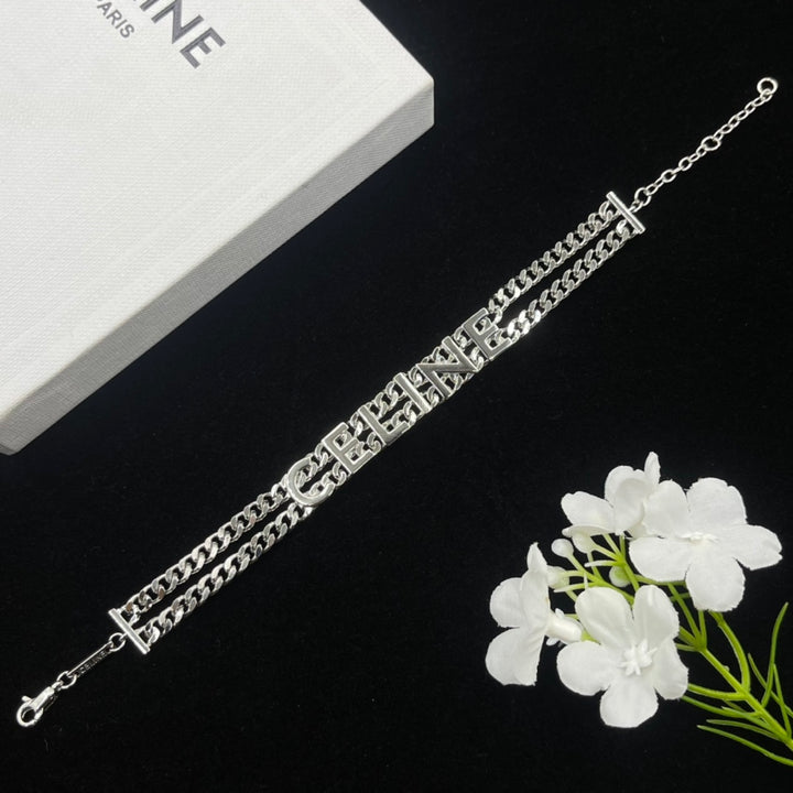 Chic double chain wristband&nbsp;