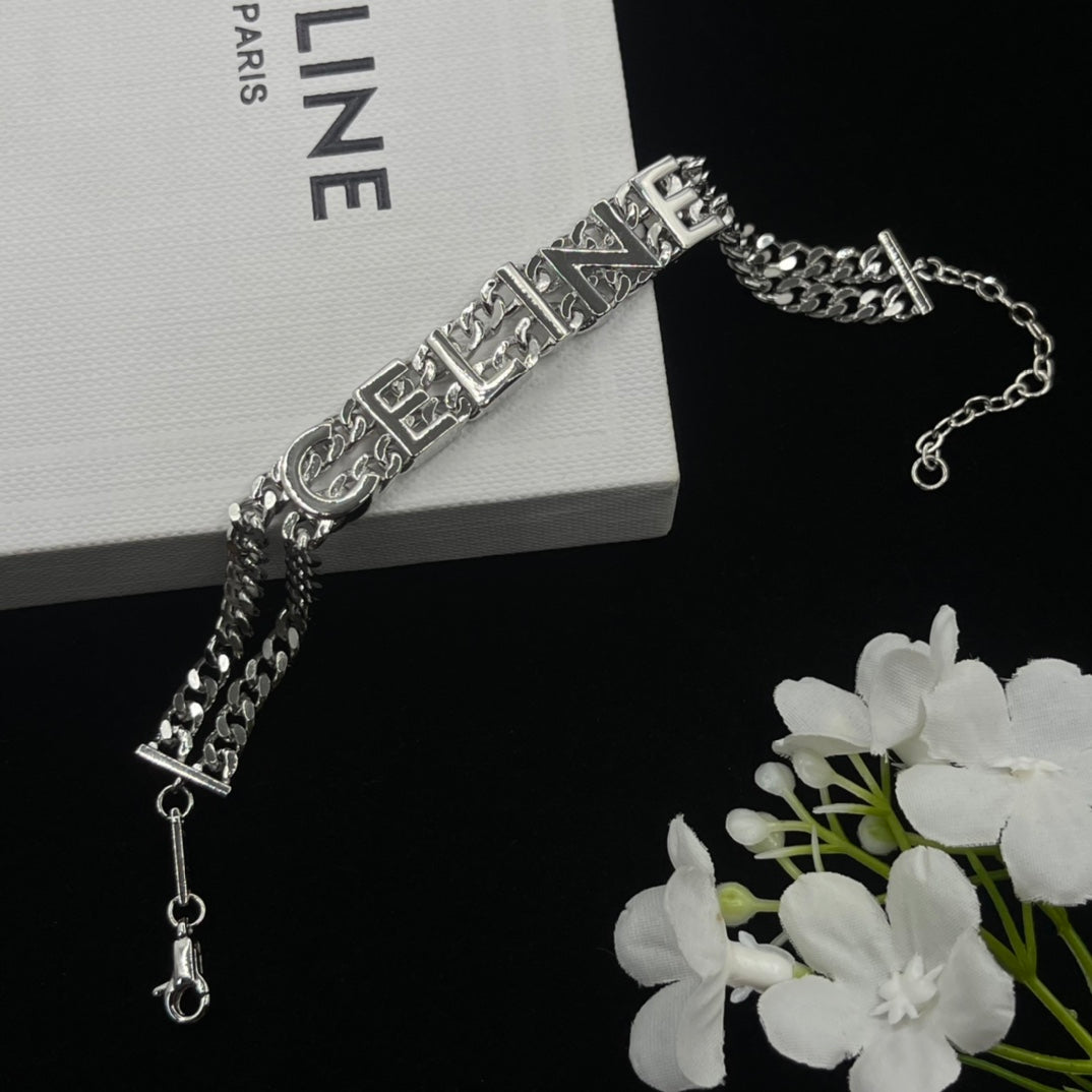 Chic double chain wristband&nbsp;