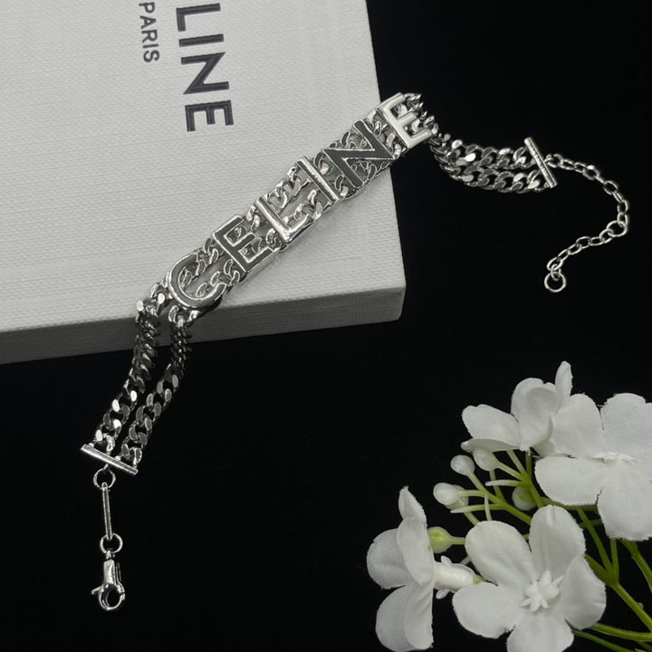 Chic double chain wristband&nbsp;