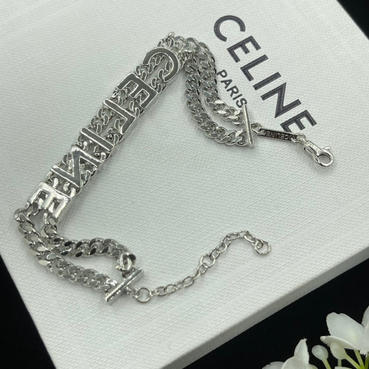 Chic double chain wristband&nbsp;