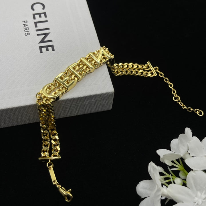 Chic double chain wristband&nbsp;