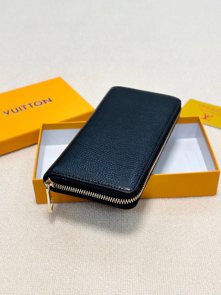 Classic Black Zipper Wallet