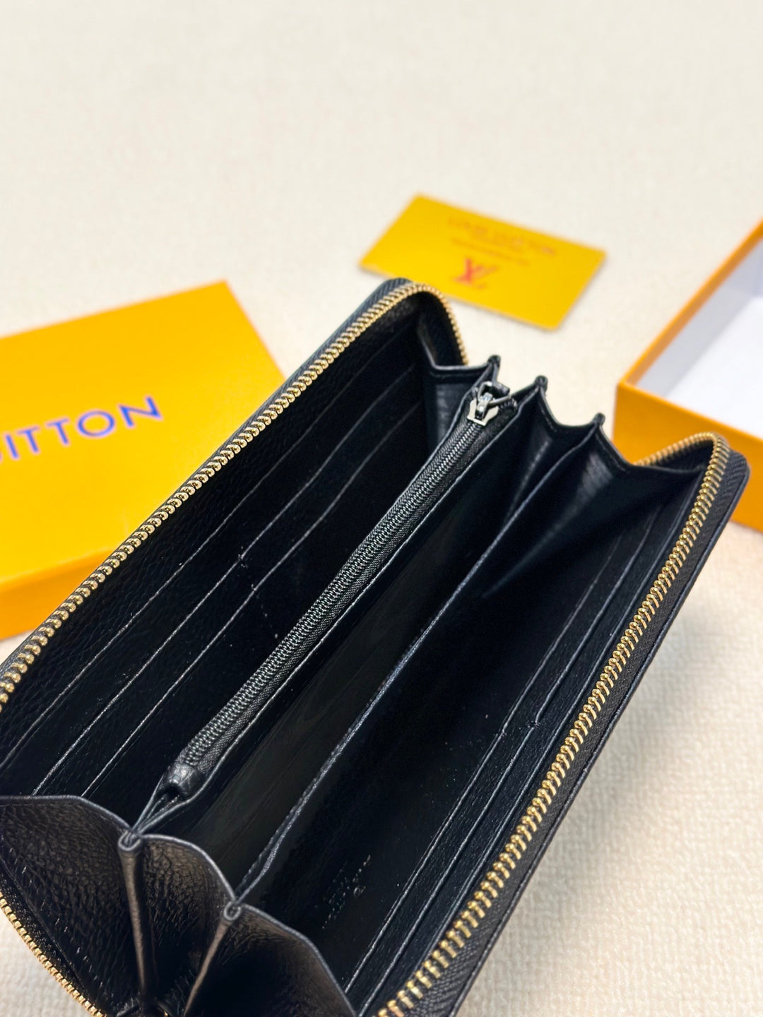 Classic Black Zipper Wallet