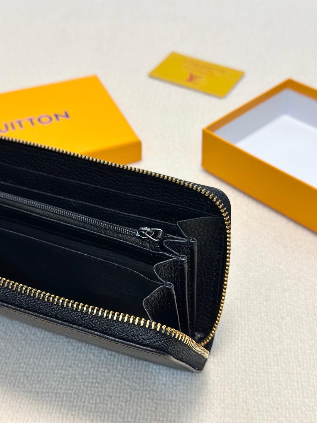 Classic Black Zipper Wallet