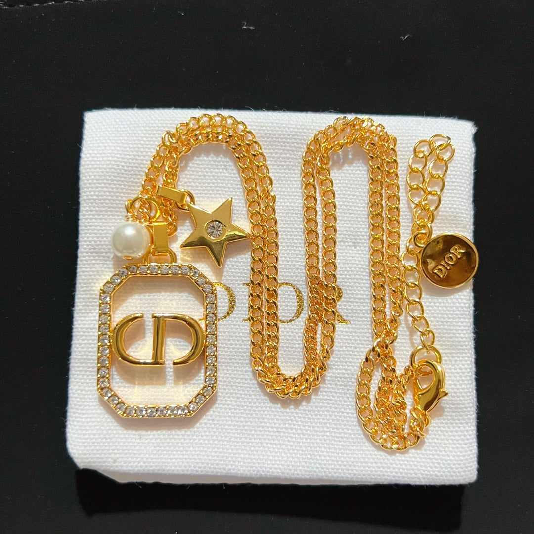 CD Square Star Necklace