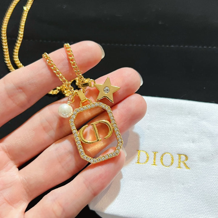 CD Square Star Necklace