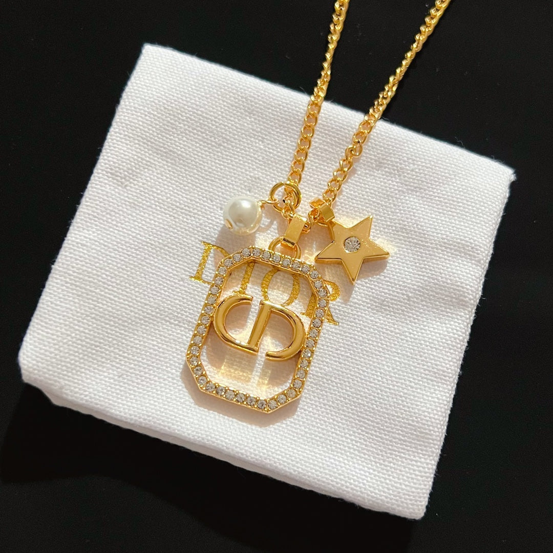 CD Square Star Necklace