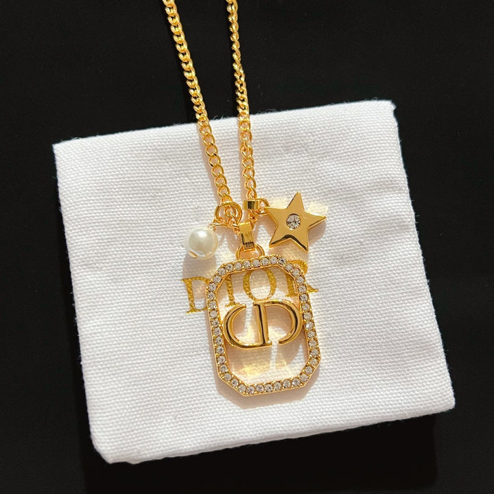 CD Square Star Necklace