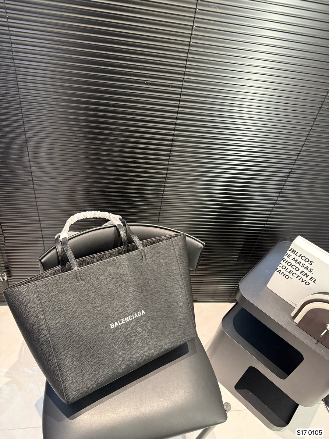Large Black Shopping Bag