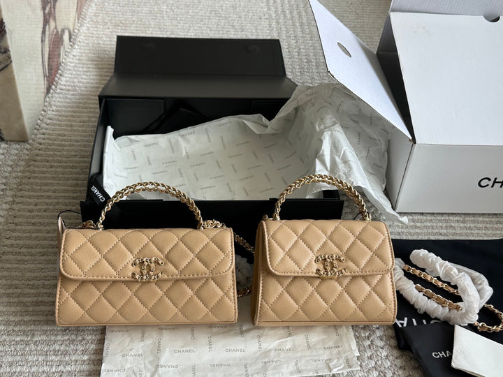 Caviar Cowhide Quilted Bag