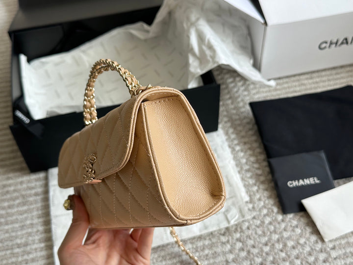 Caviar Cowhide Quilted Bag