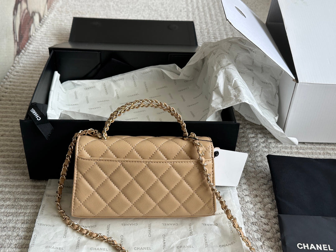 Caviar Cowhide Quilted Bag