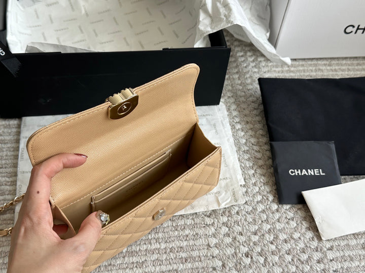 Caviar Cowhide Quilted Bag