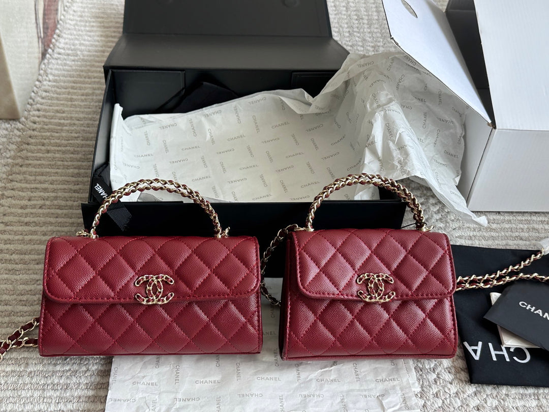 Caviar Cowhide Quilted Bag