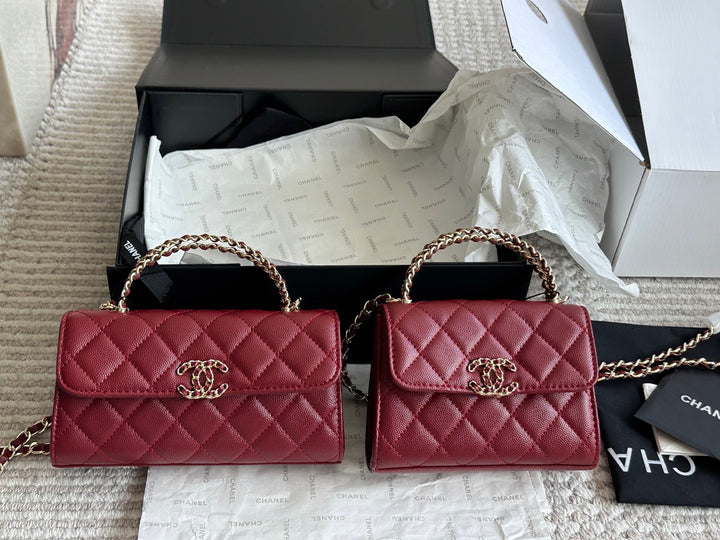 Caviar Cowhide Quilted Bag