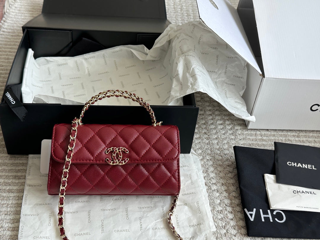 Caviar Cowhide Quilted Bag