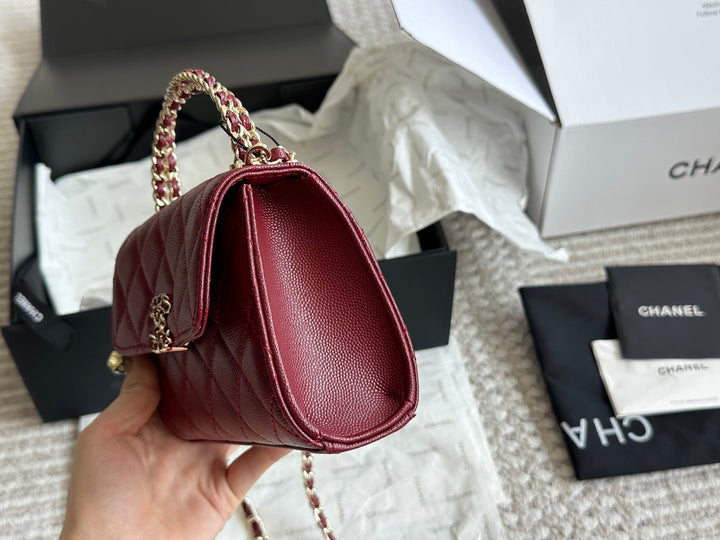 Caviar Cowhide Quilted Bag