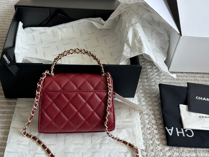 Caviar Cowhide Quilted Bag