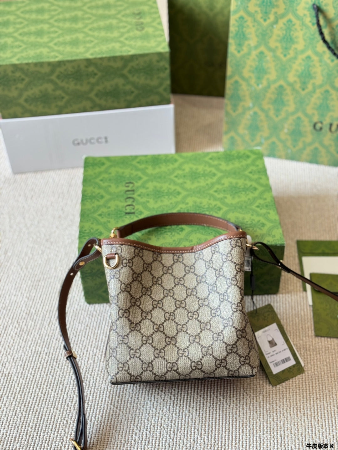 Elegant Double G Calfskin Tote