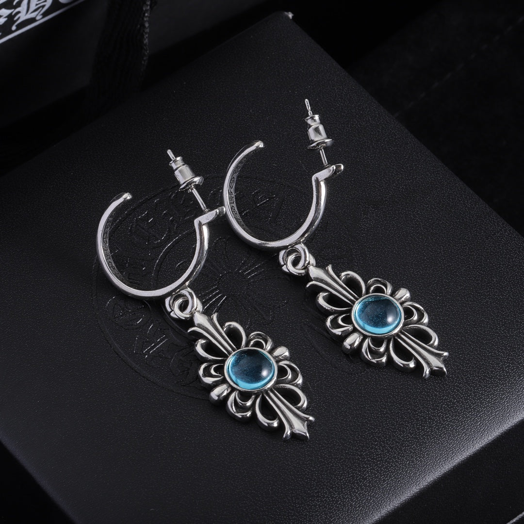two-tone imperial style earrings