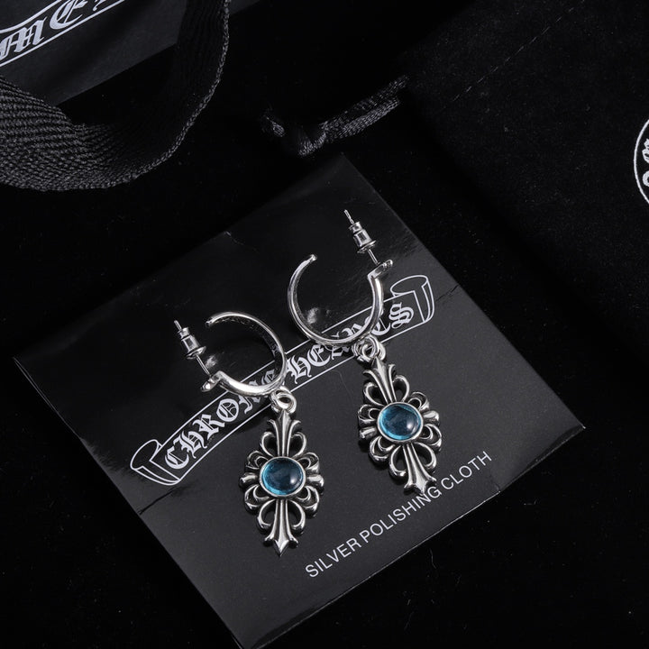 two-tone imperial style earrings