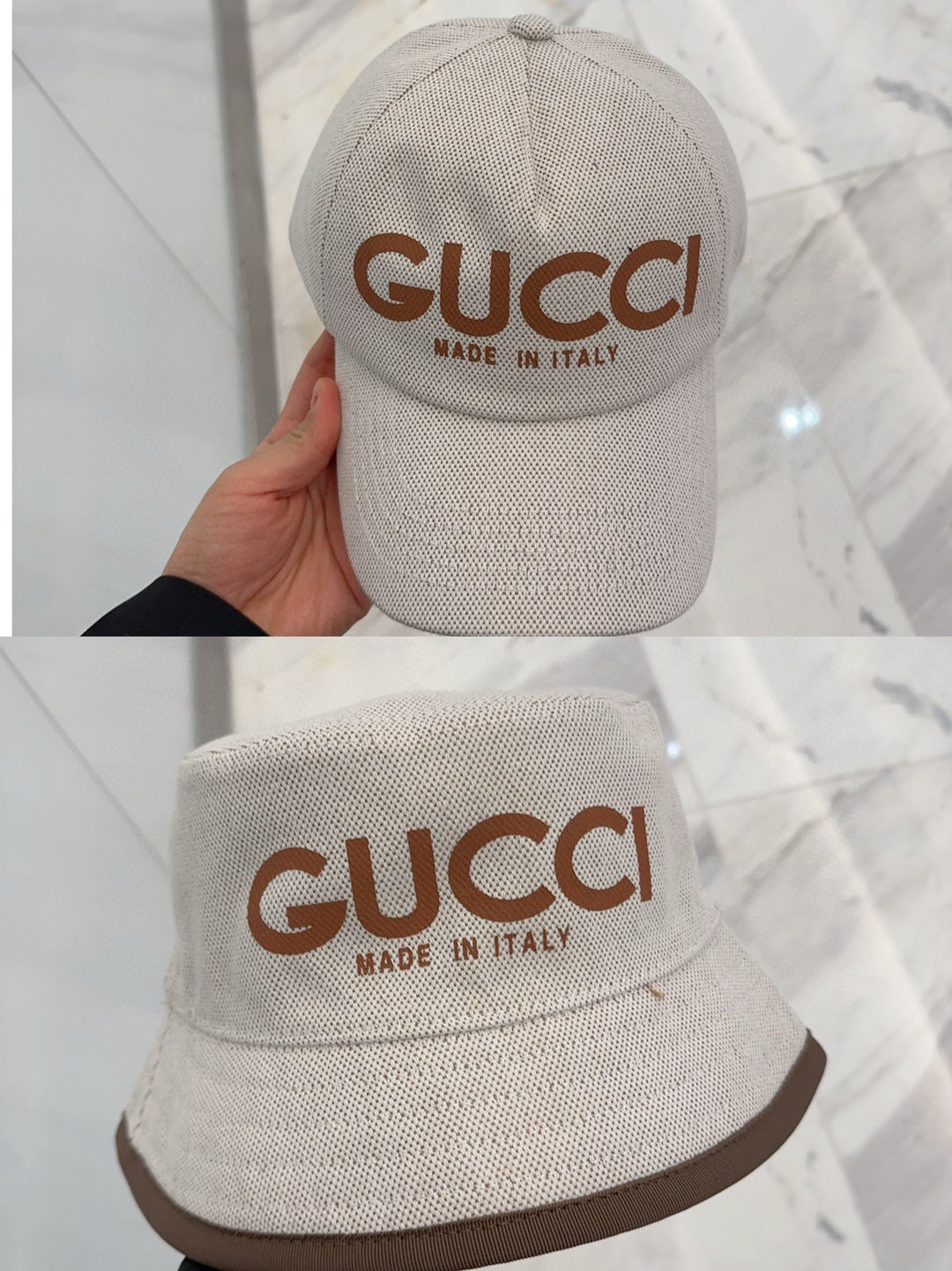 Two styles of breathable knit hats