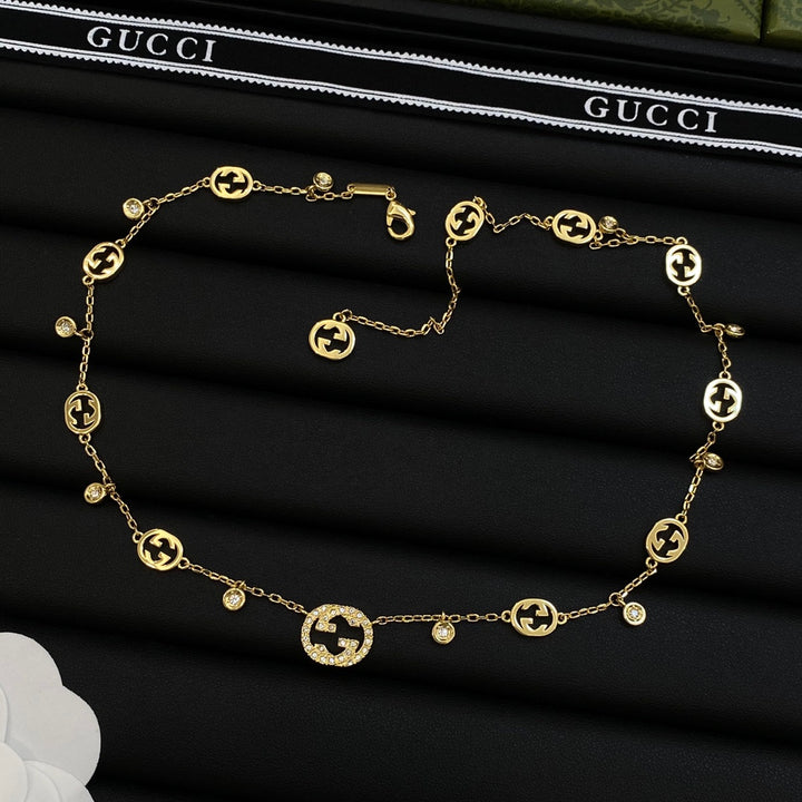 shiny gold jewelry necklace
