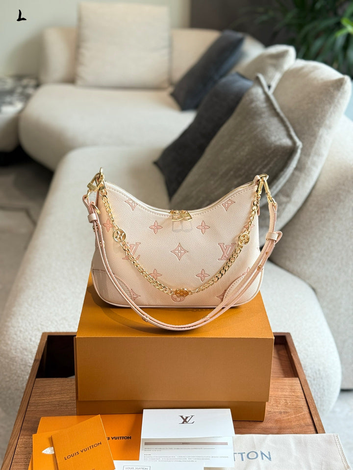 Embroidered Crescent Tote