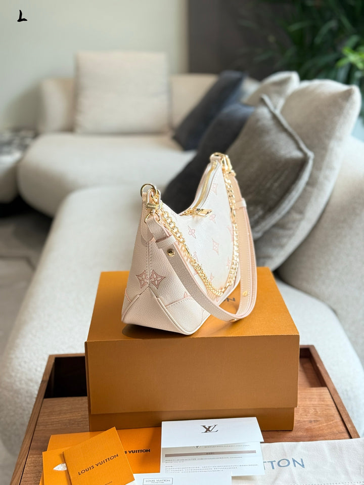 Embroidered Crescent Tote