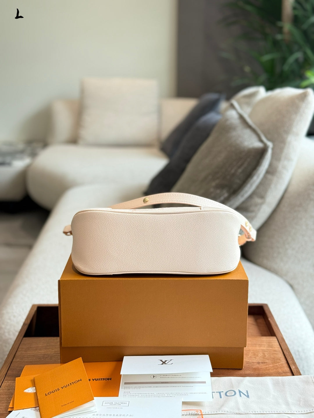 Embroidered Crescent Tote