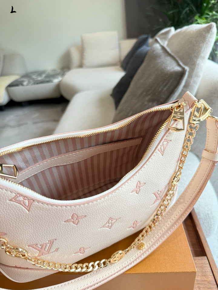 Embroidered Crescent Tote