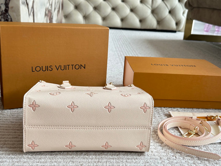 Printed Leather Tote Bag