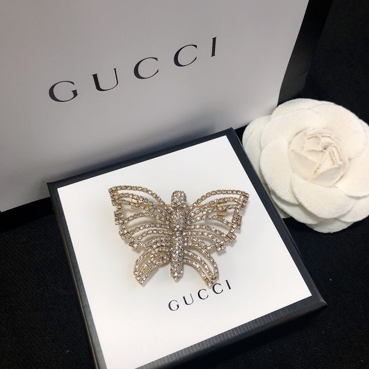 Butterfly Diamond Brooch