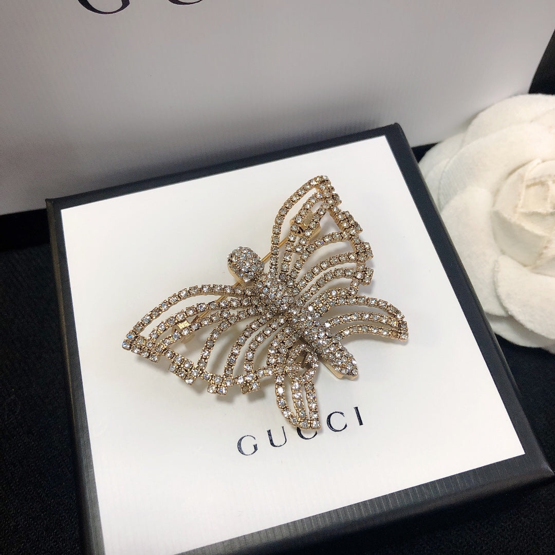 Butterfly Diamond Brooch