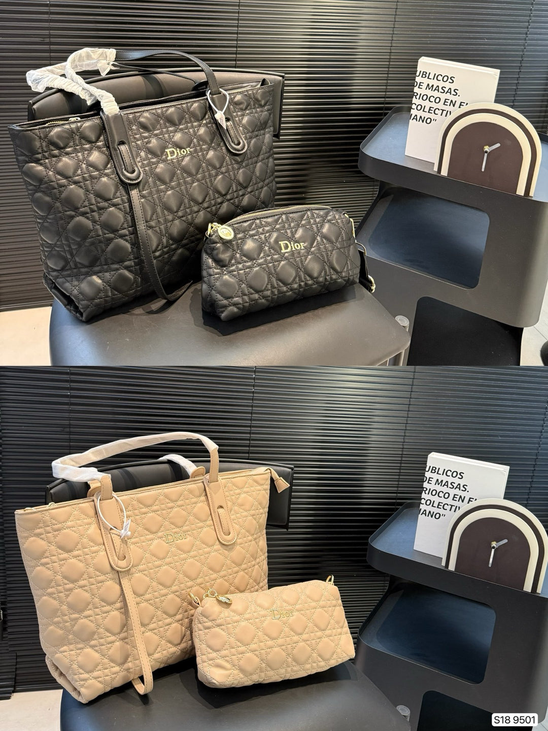 2 Colors 2-in-1 Large Tote Bag