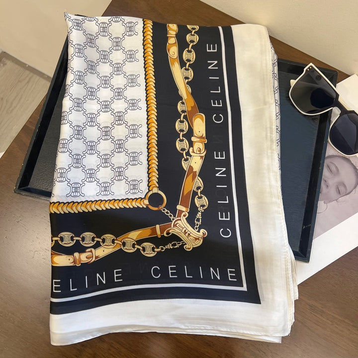 4 Color Embroidered Silk Fashion Scarf