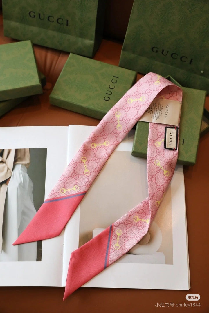Four Color Stripe Print Scarf