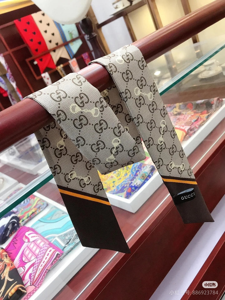 Four Color Stripe Print Scarf