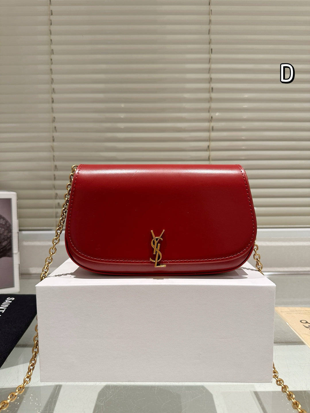 3 Colors New Gold Chain Saddle Bag