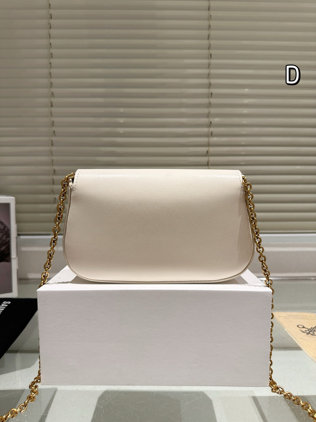 3 Colors New Gold Chain Saddle Bag