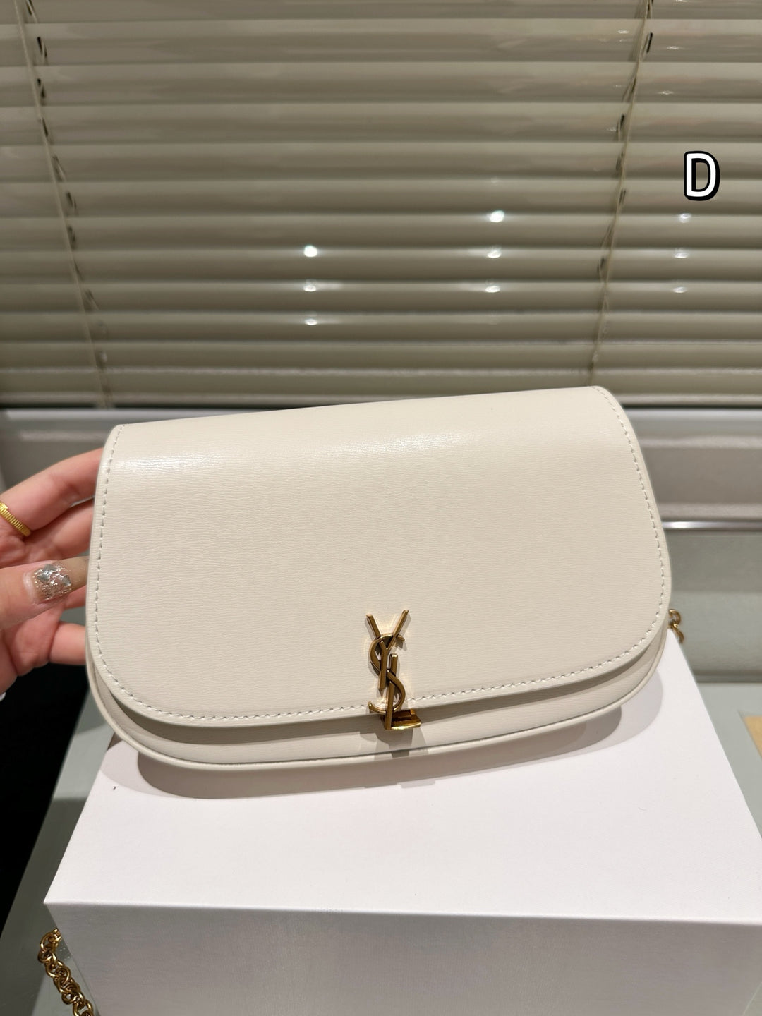 3 Colors New Gold Chain Saddle Bag